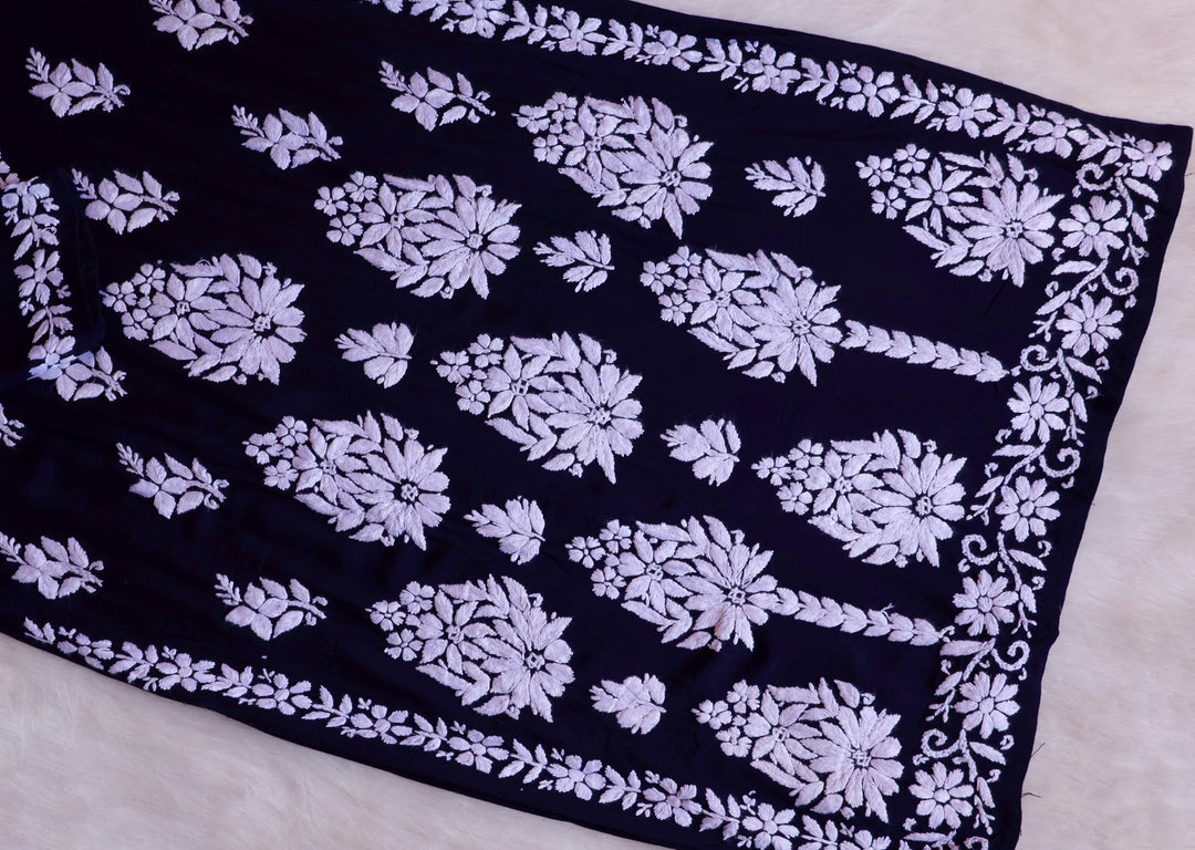 Amaara Navy Blue Rayon Kurta Set