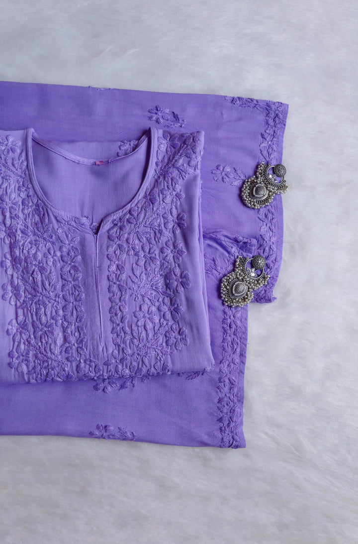 Azel Lilac 2 piece Rayon set