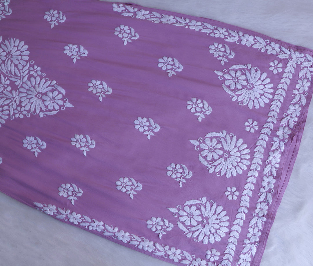 Ayesha Dusty Purple Rayon Kurta Pant set