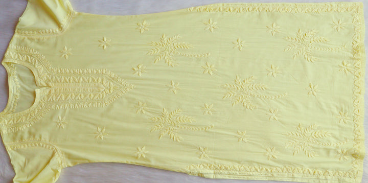 Heer Pastel Yellow Pure Cotton Kurta