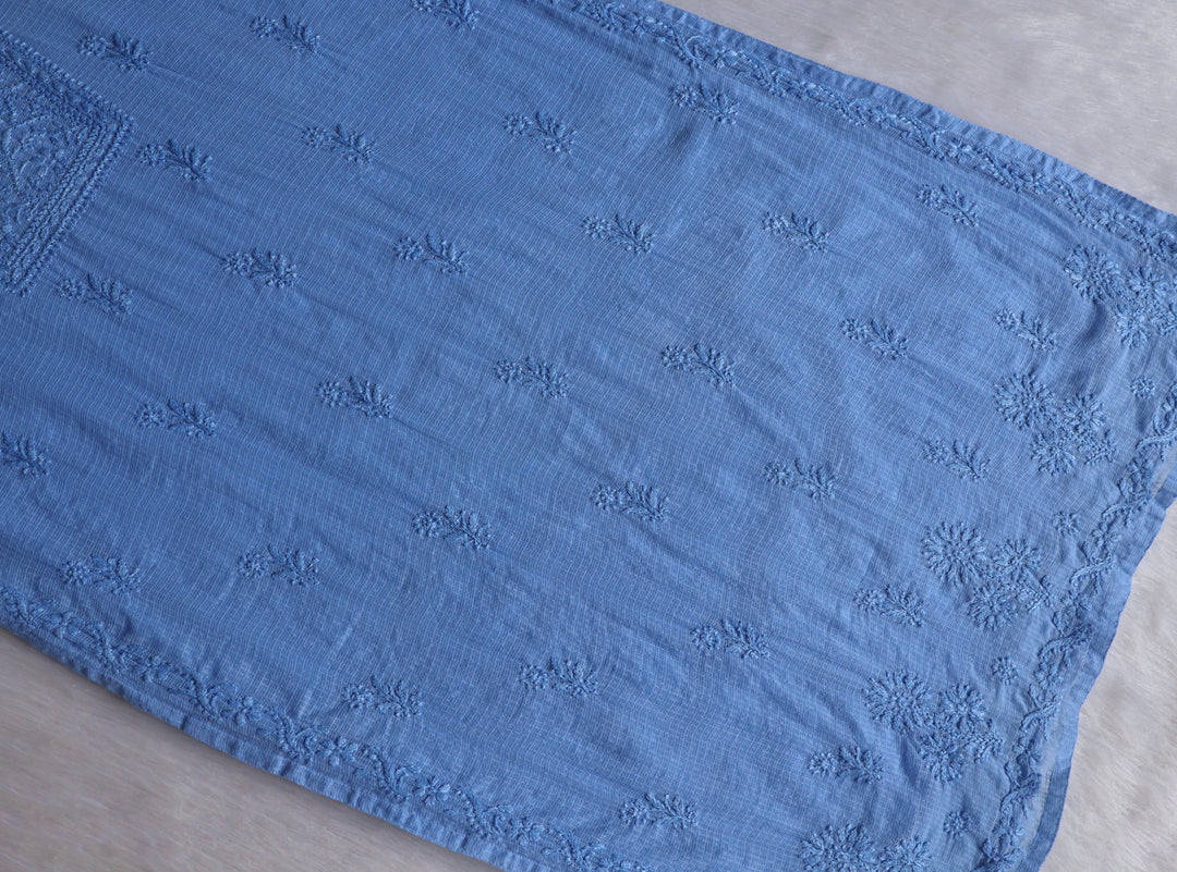 Renisa Ice Blue Soft Kota Kurta