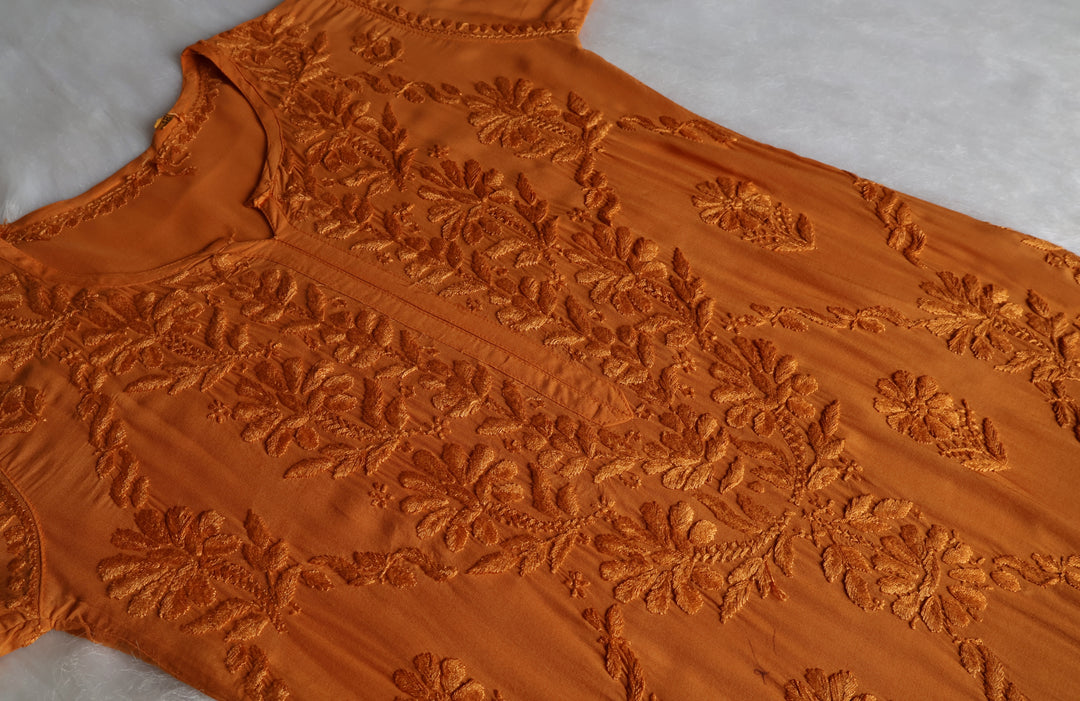 Alanah Mustard Long Modal Kurta