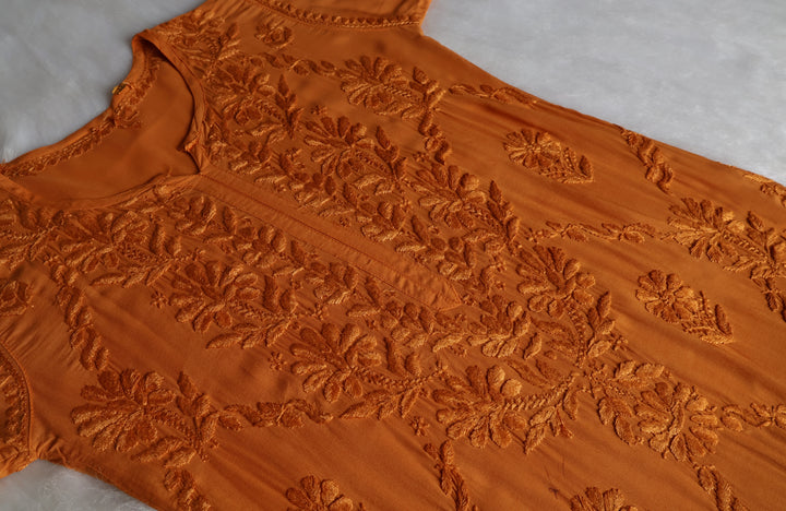 Alanah Mustard Long Modal Kurta