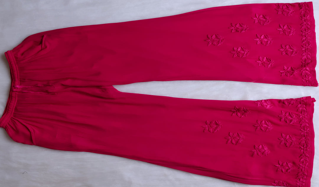 Zimra Deep Pink Viscose Sleeveless Set