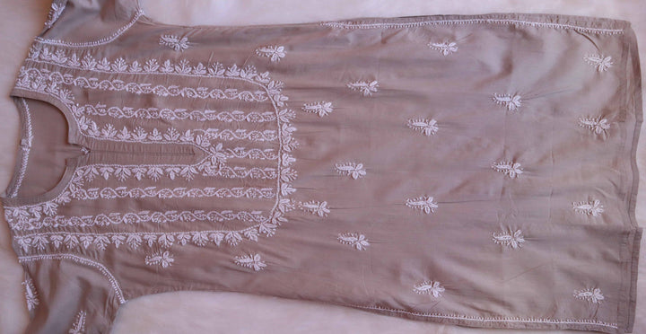 Maira Grey Cotton Kurta