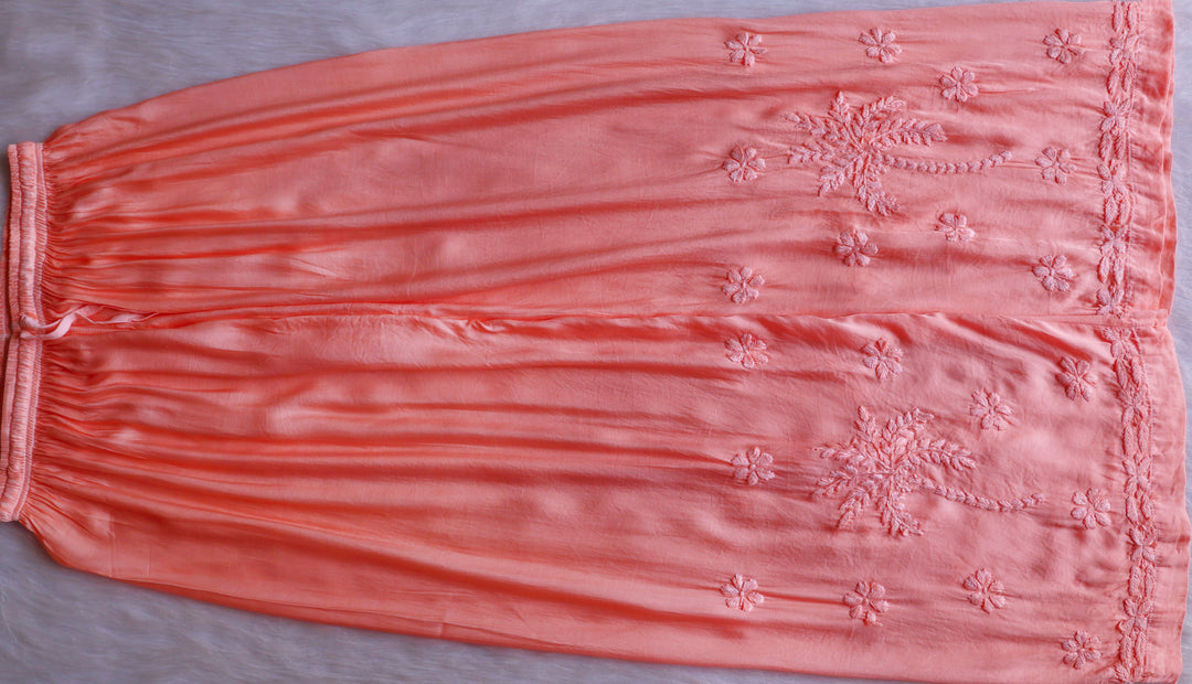 Mahnoor Peach Modal Silk Kurta Set