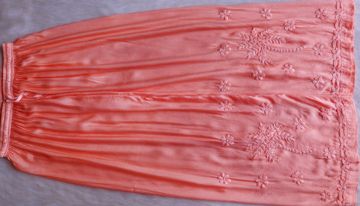 Mahnoor Peach Modal Silk Kurta Set
