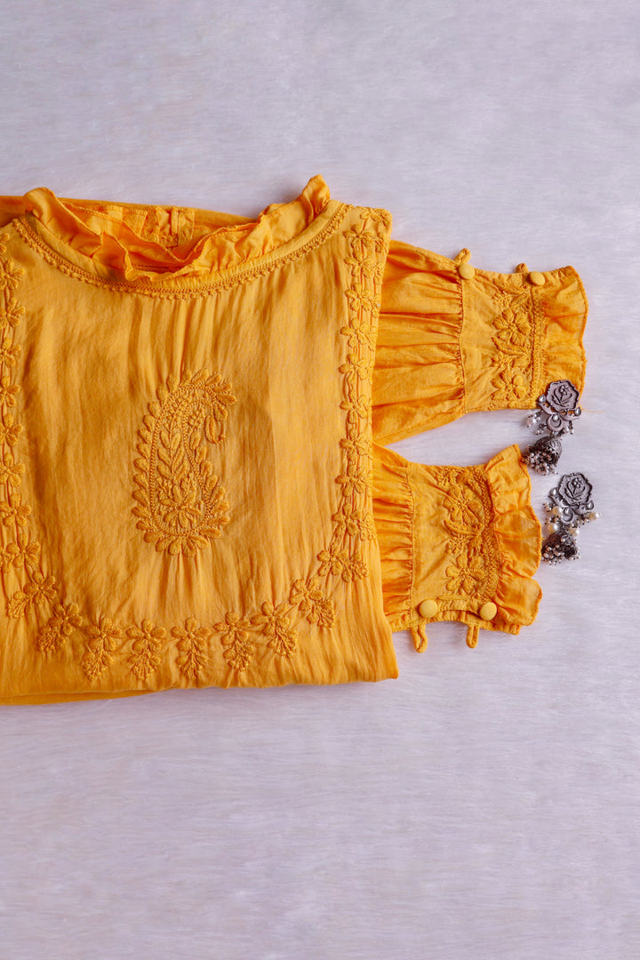 Zamda Afghani Mustard Pure Modal Set