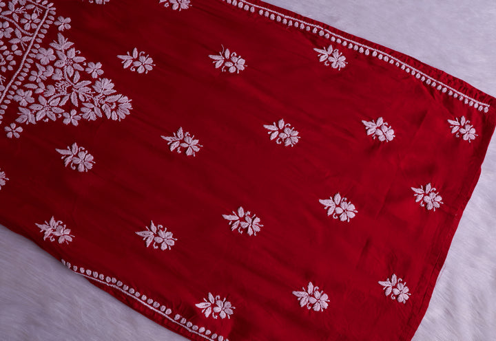 Waliya Red Cotton Kurta