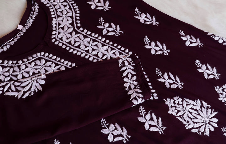 Amaara Chocolate Brown Rayon Kurta Set