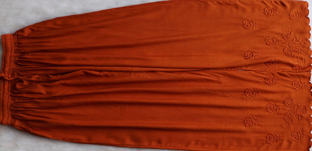 Gul Rust Scalloped Rayon set