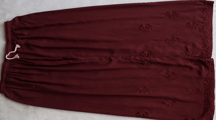 Farhaa Choclolate Brown 2 piece Rayon set