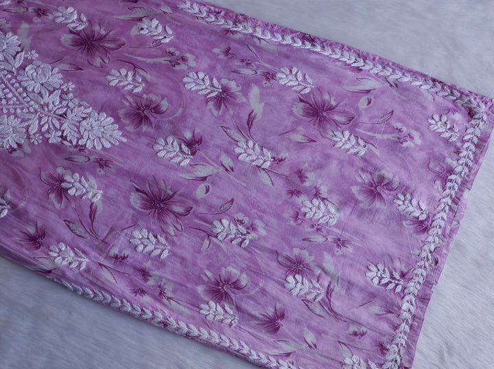Ayra Lavender Pure Mulmul set