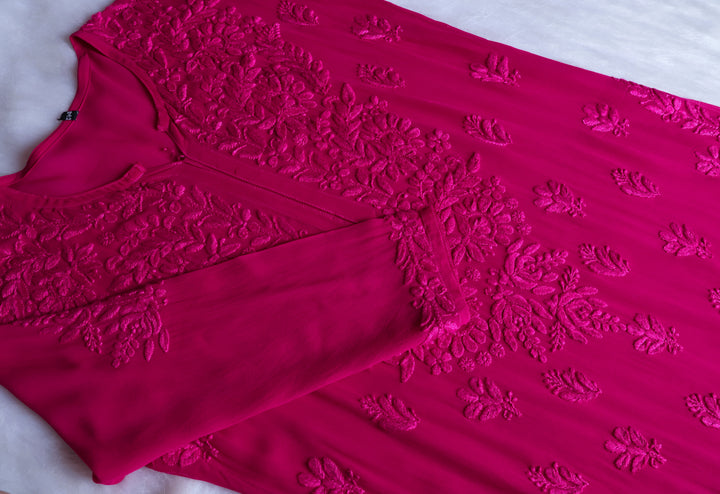 Zimra Deep Pink Viscose 3 Piece Set
