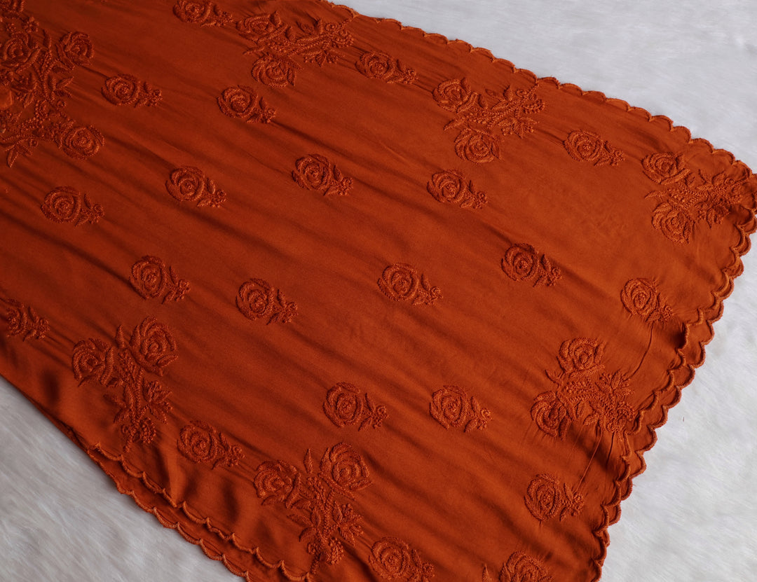 Gul Rust Scalloped Rayon set