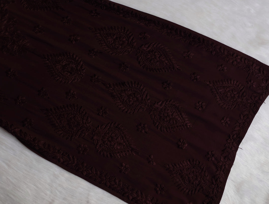 Zobia Chocolate Brown 2 piece Rayon set