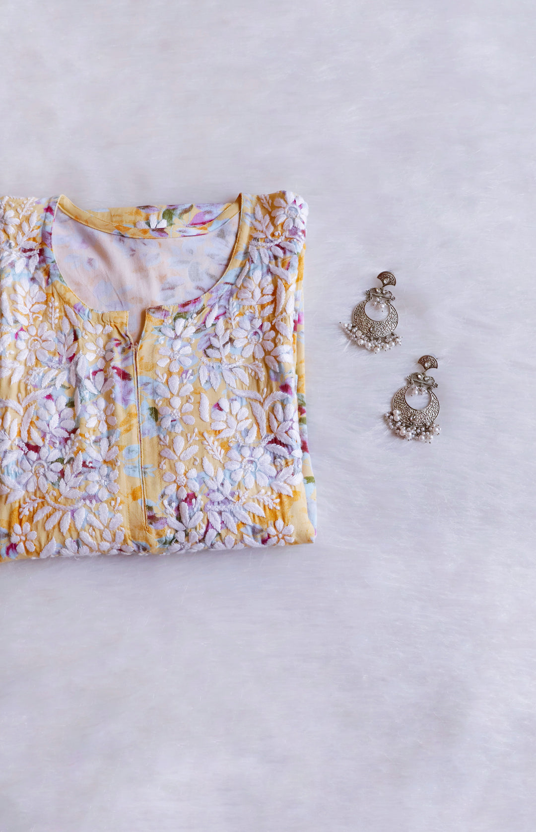 Maryam Yellow Long Modal Kurta