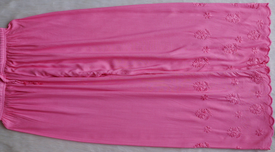 Alishba Baby Pink Scalloped Rayon set