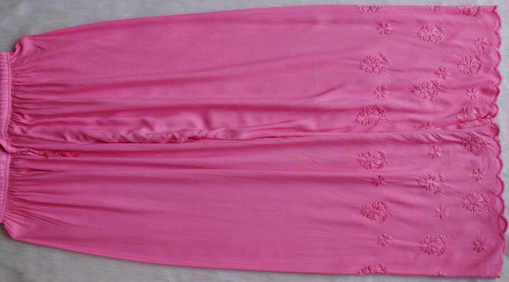 Alishba Baby Pink Scalloped Rayon set