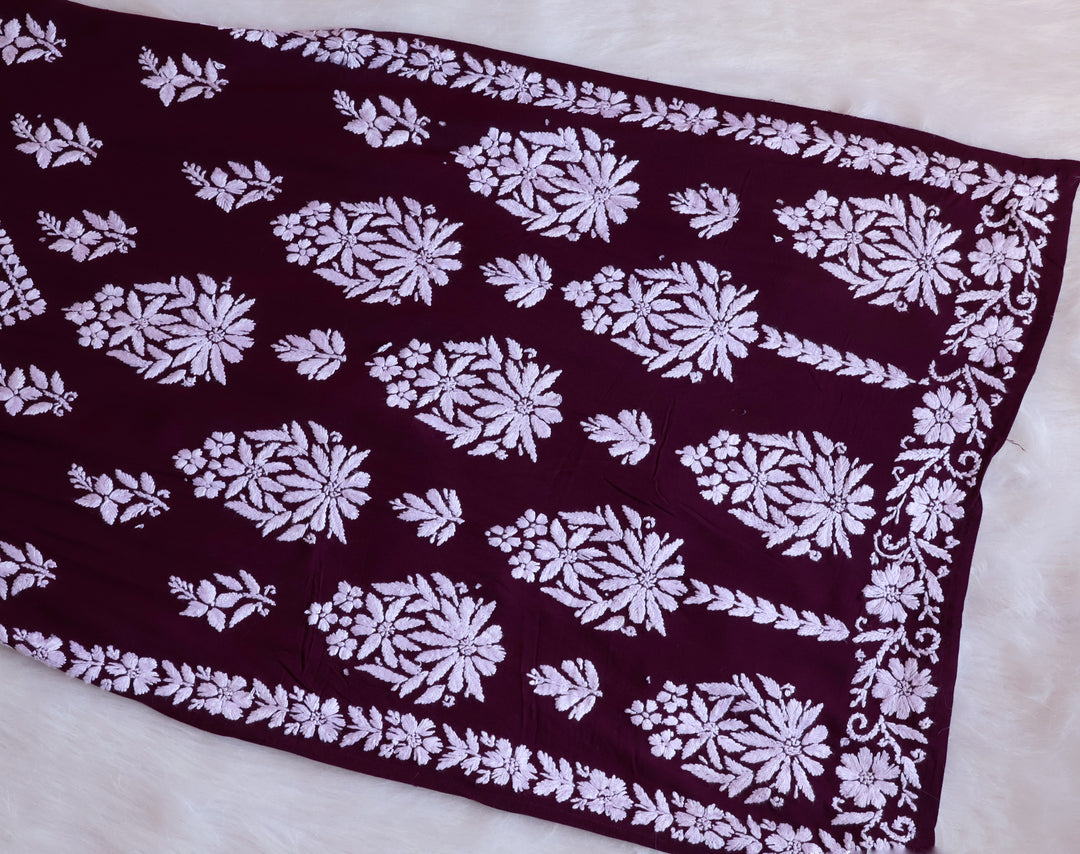 Amaara Deep Purple Rayon Kurta Set