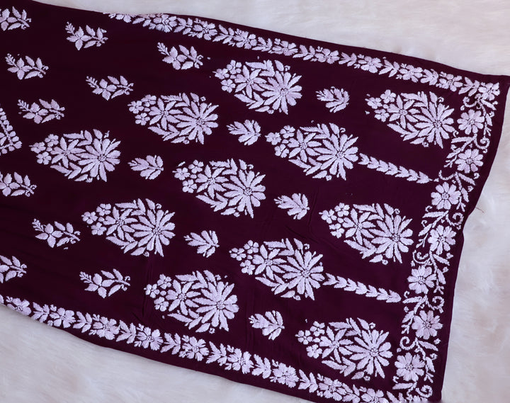 Amaara Deep Purple Rayon Kurta Set