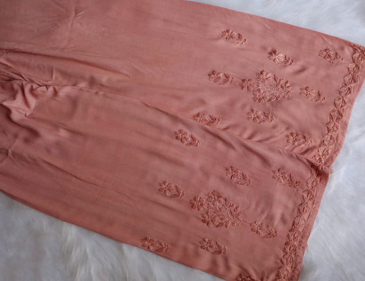 Azel Rose Beige 2 piece Rayon set