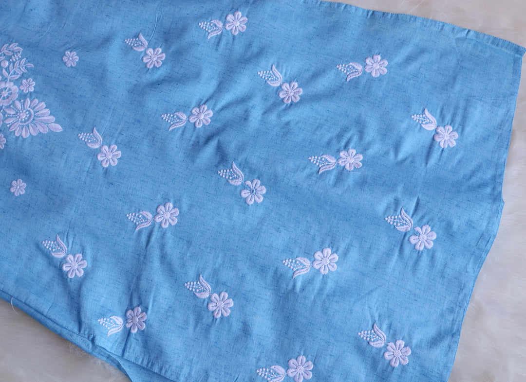 Taraa Sky Blue Cotton Kurta