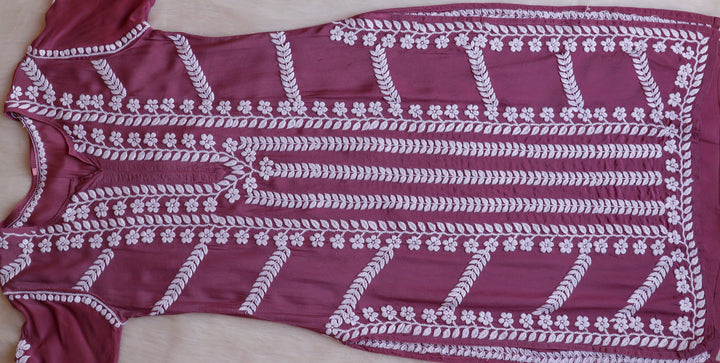 Hanaa Dusty Purple Crepe Silk Kurta