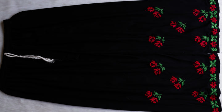 Gulbahaar Black & Red Rayon Kurta Set