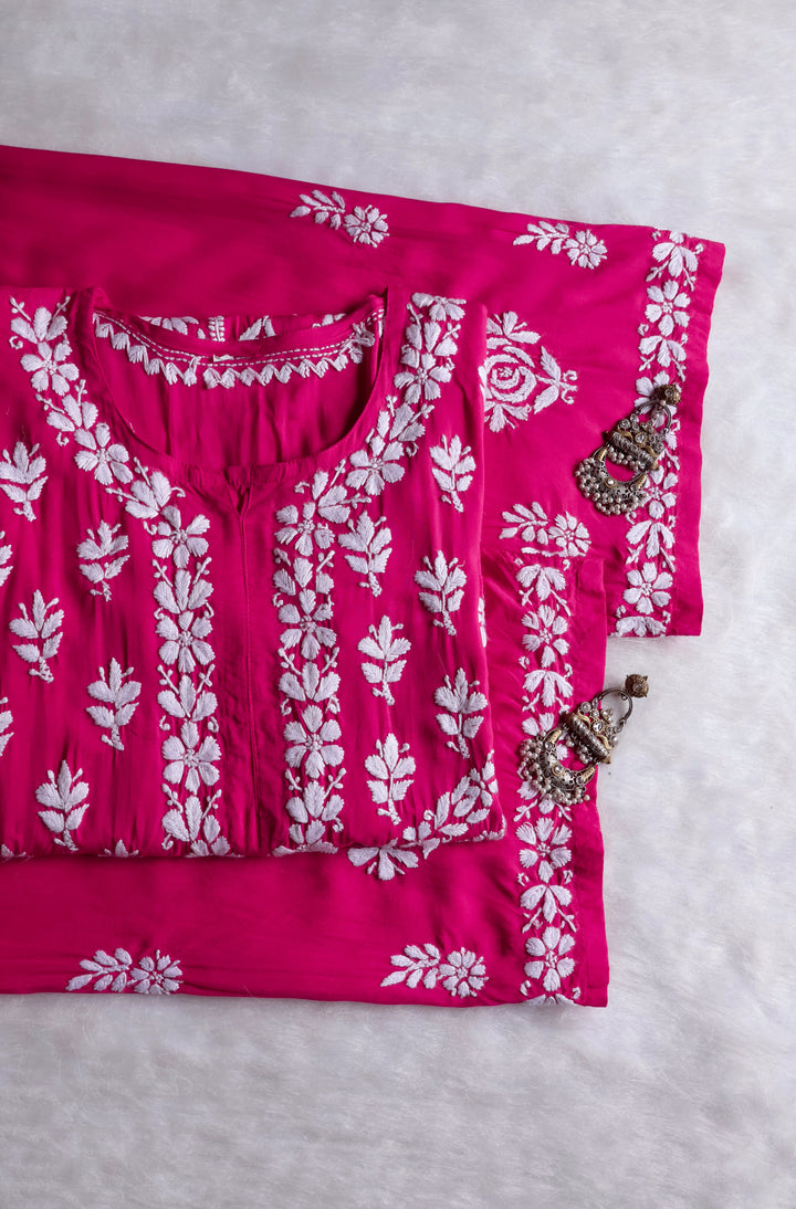 Mahnoor Deep Pink Pure Modal set