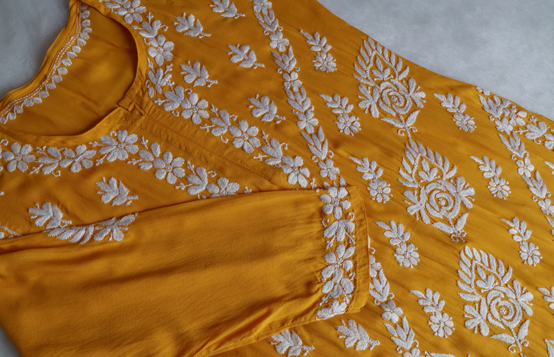 Mahnoor Mustard Yellow Pure Modal set