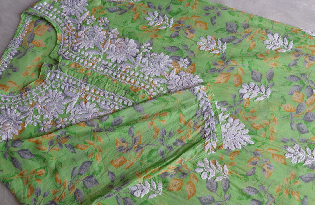Iris Green Pure Mulmul set