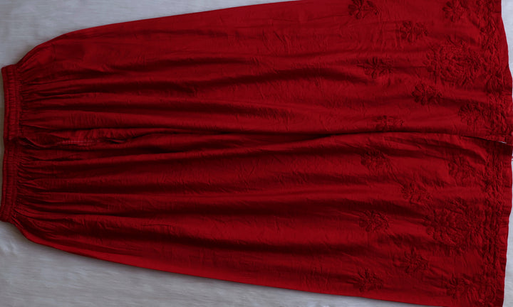 Meerab Red Pure Chanderi set