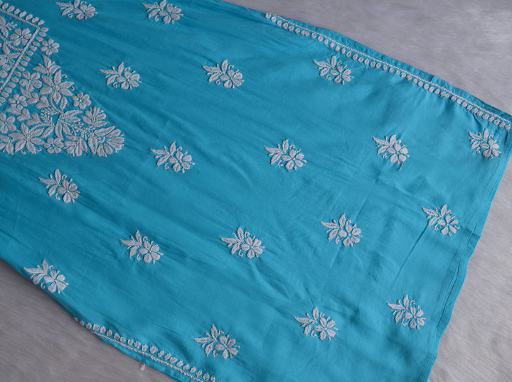 Waliya Sky Blue Cotton Kurta