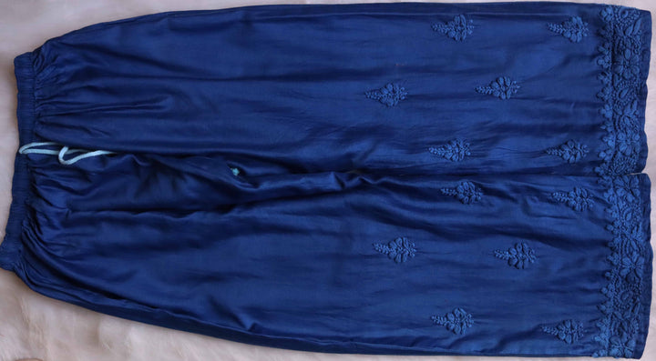 Zimra Premium Royal Blue Pure Chanderi set