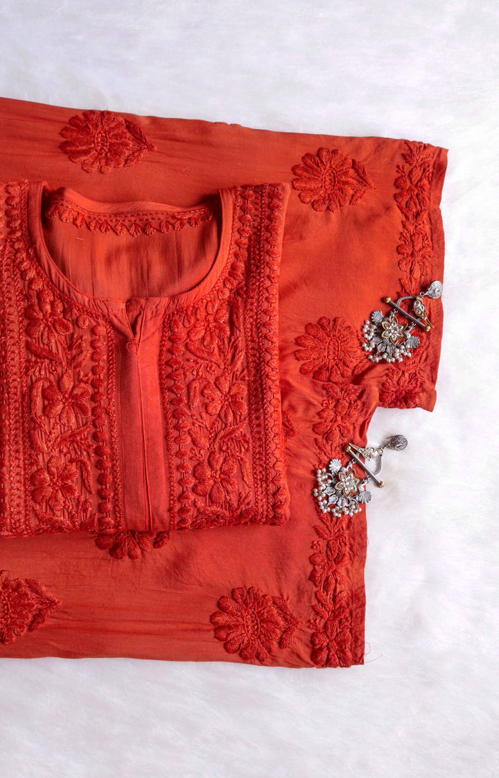 Duaa Golden Modal Kurta Pant set