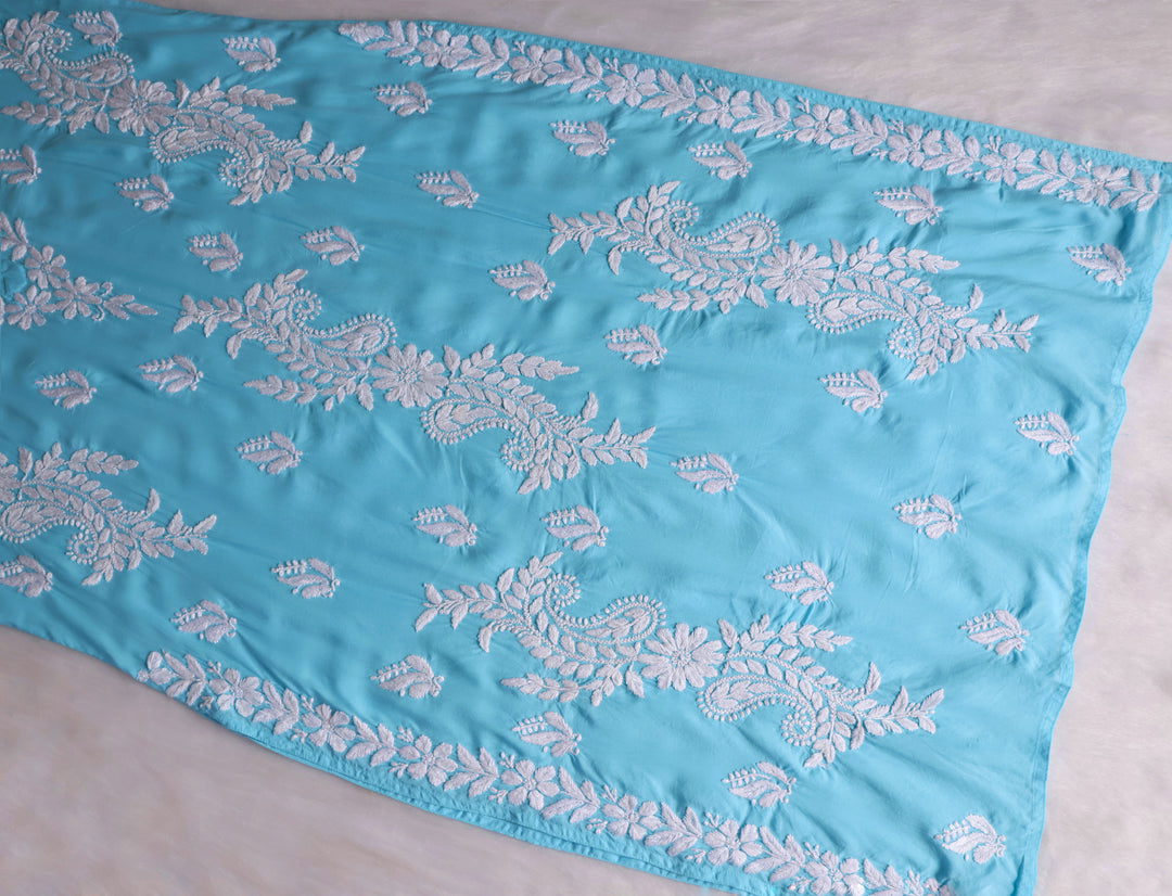 Lily Sky Blue Long Modal Kurta