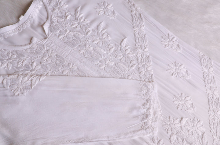 Zahrah White Pure Modal set