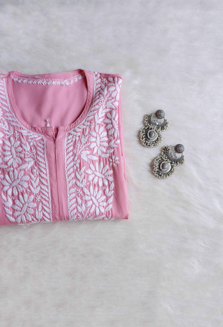 Aayat Mauve Pink Long Rayon kurta