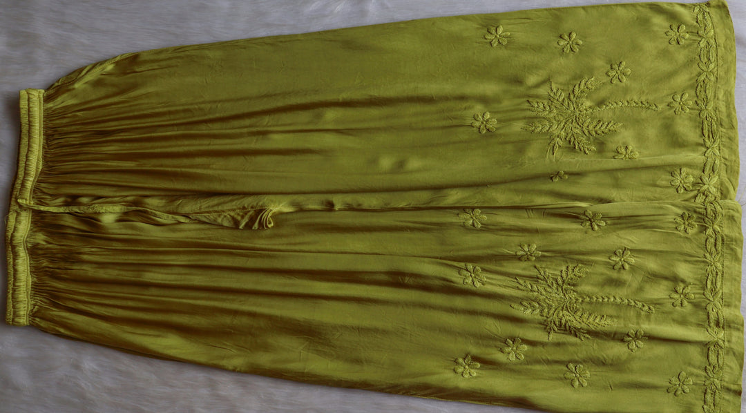 Mahnoor Olive Green Modal Silk Kurta Set