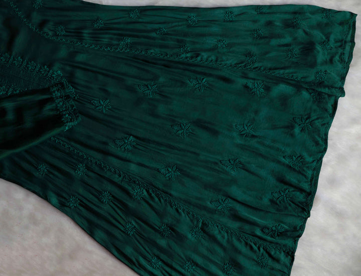 Mehr Deep Green Modal Silk Dress