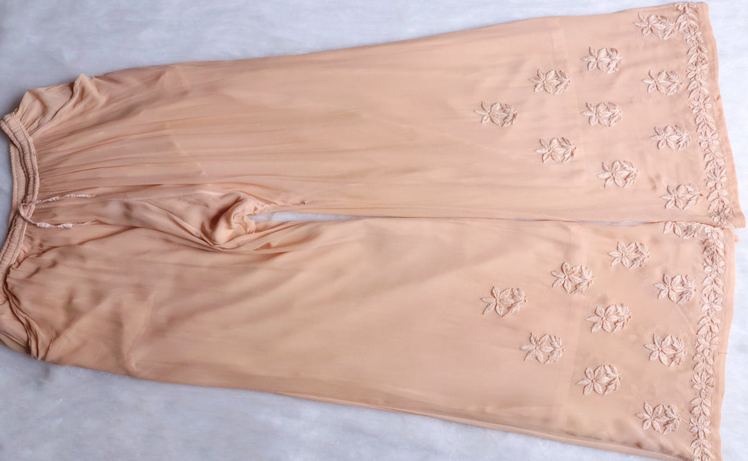 Zimra Beige Viscose Sleeveless Set