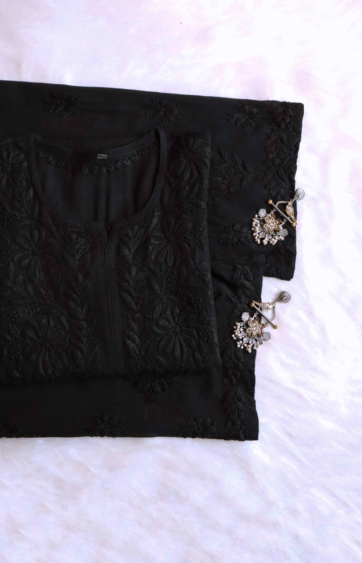 Farhaa Black 2 piece Rayon set