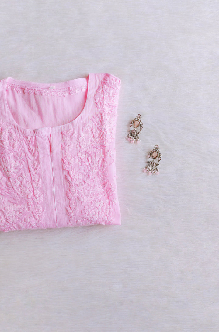 Mariam Baby Pink Pure Cotton Kurta