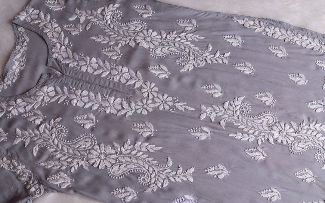Lily Grey Long Modal Kurta