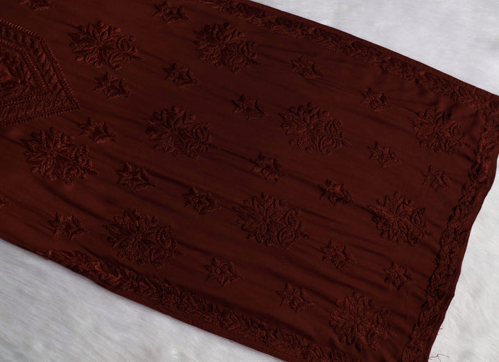 Nagma Choclolate Brown 2 piece Rayon set