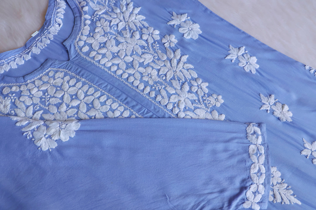 Hayaa Lilac Pure Modal Kurta