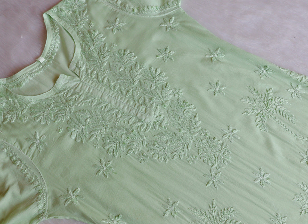 Zaira Mint Green Pure Cotton Kurta