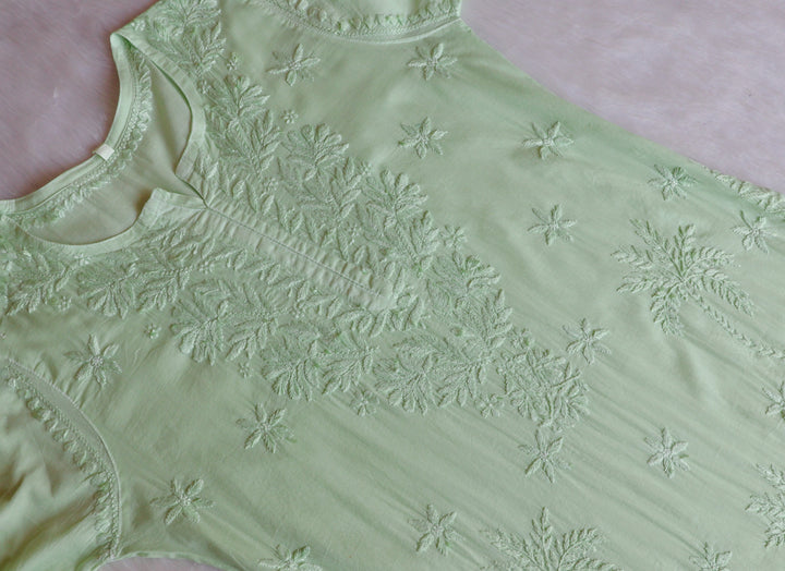 Zaira Mint Green Pure Cotton Kurta