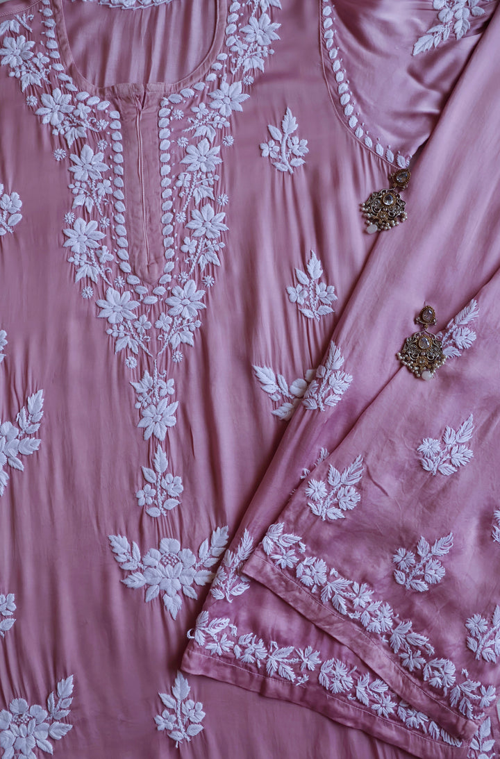 Mahnoor Dusty Lavender Modal Silk Kurta Set
